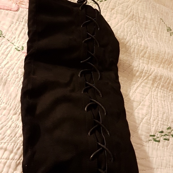 Faux Suede OTK Lace-Up Boots ONE LEFT, SIZE 7 - Picture 5 of 5